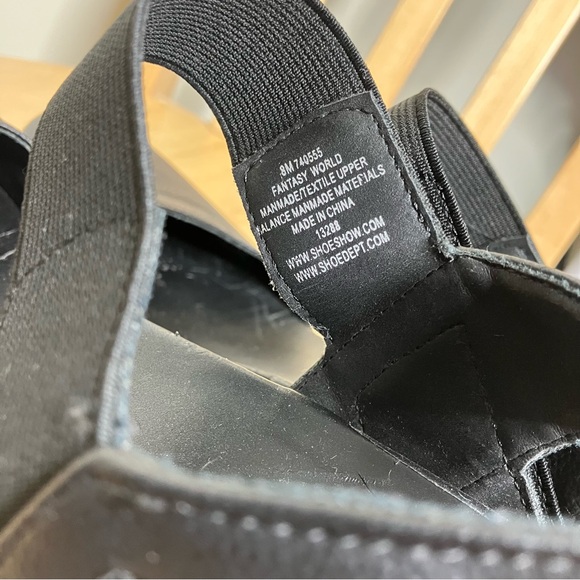 Axxiom Fantasy World black Mary Jane wedge comfort nursing shoes 8 - Picture 7 of 8